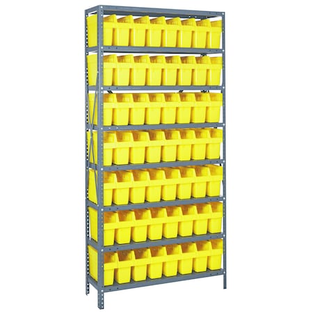 Store-Max 8 Shelf Bin Steel Shelving Systems